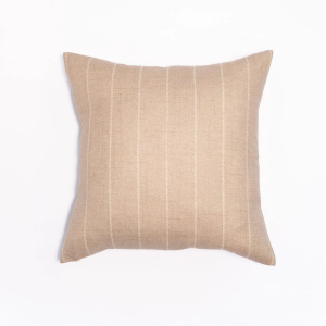 Striped Pillow - Tan - 18"x18"