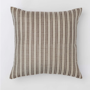 Hexley Striped Pillow - Brown - 18"x18"