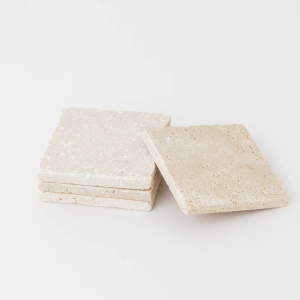 Aniston Travertine Coasters - set of 4