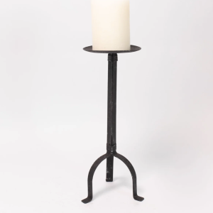 Rustic Iron Pillar Holder