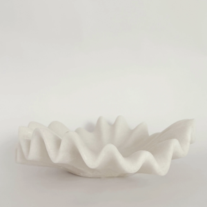 Ruffled Marble Bowl